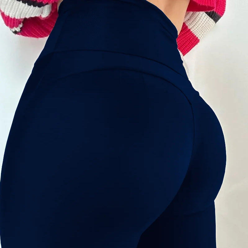 Skinny Pants Fashion Stretchy Women Pencil Pants High Wasit Female Slim Fit Push Up Trousers for Ladies Y2k Popular Blue