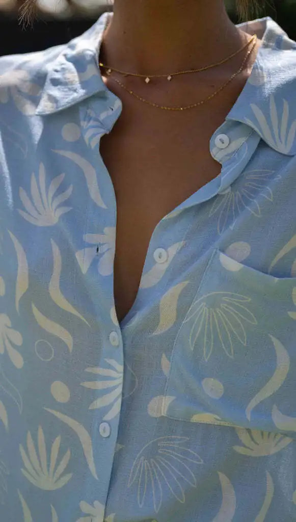 Printed Shirts Shorts Suit Female Holiday Casual Short Sleeve Loose Pocket Top Women Two Pieces Set Summer Elegant Outfits