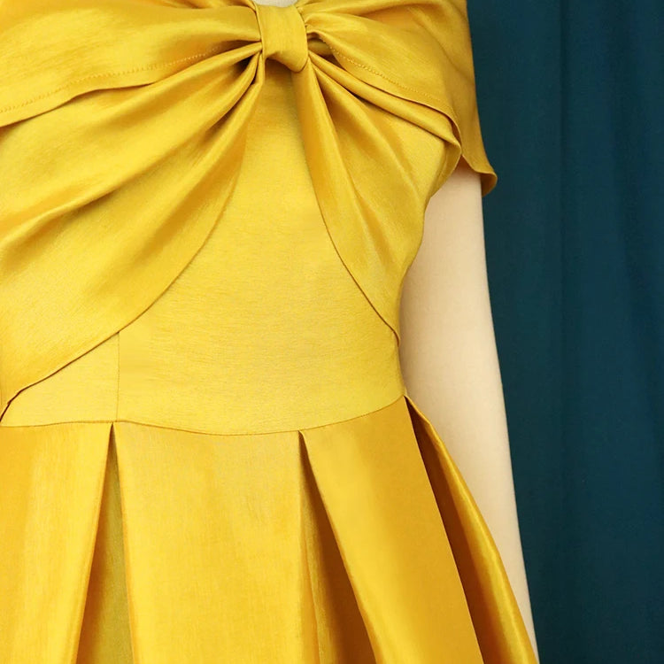 Plus Size 4XL A Line Dresses Retro Prom Fit and Flare Off Shoulder Robes Backless Ankle Length Gold Wedding Party Evening Gown