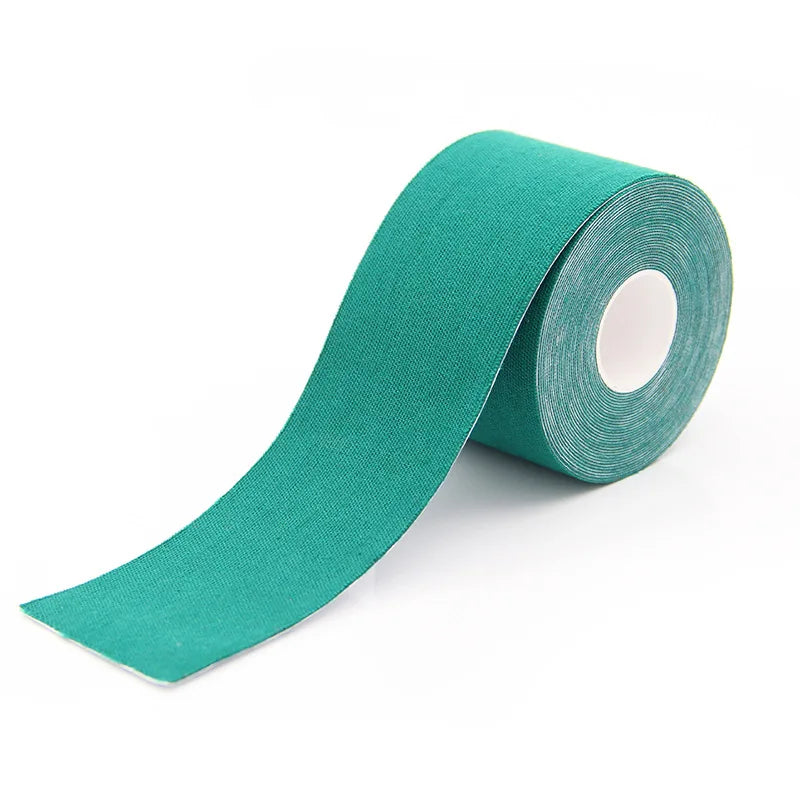 5 Size Kinesiology Tape Medical Athletic Elastoplast Sport Recovery Strapping Gym Waterproof Tennis Muscle Pain Relief Bandage Dark Green