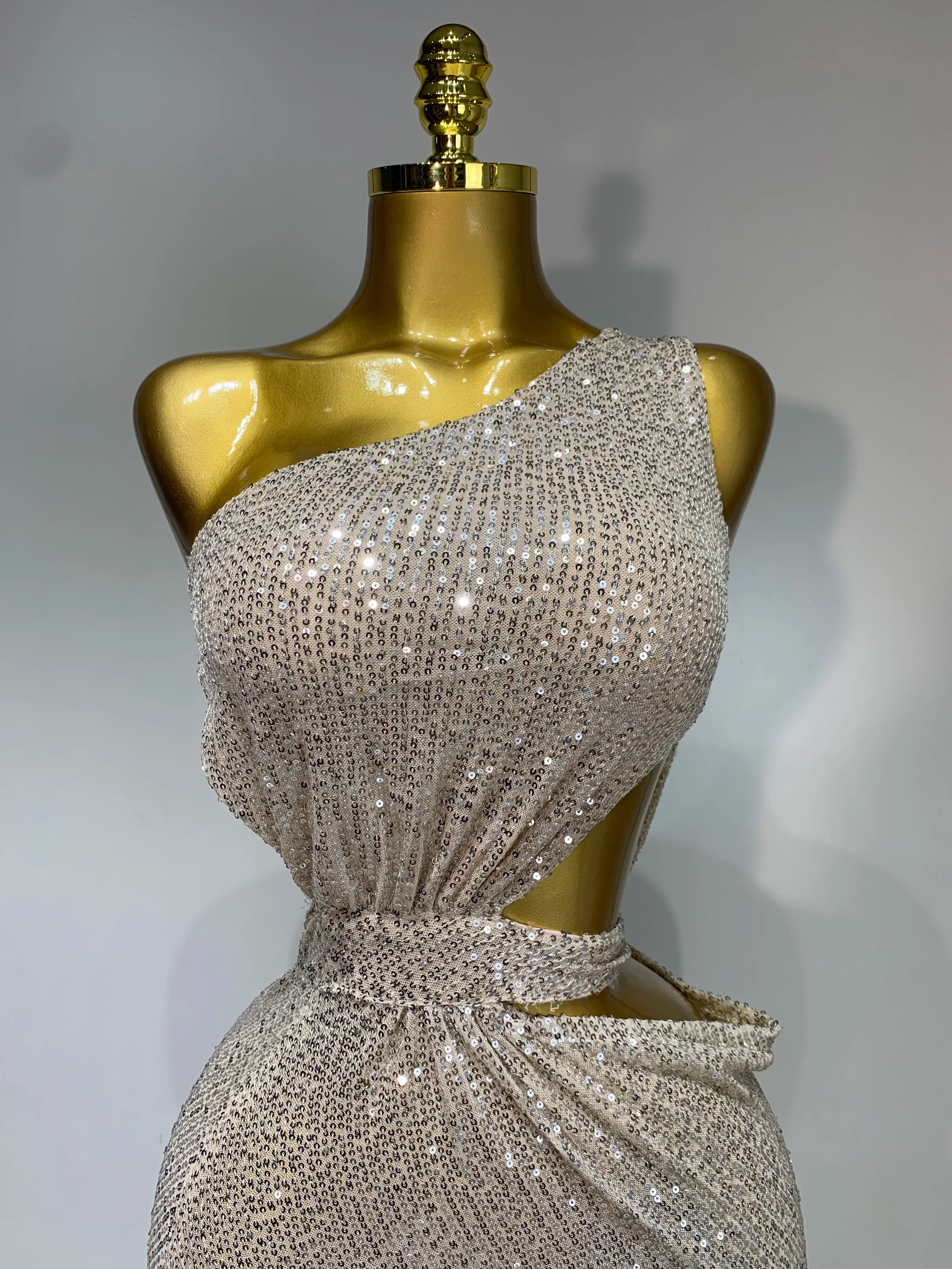 Women Sexy One Shoulder Long Dress High Street Designer Elegant Split Elegant Evening Party Luxury Birthday Dress Vestido