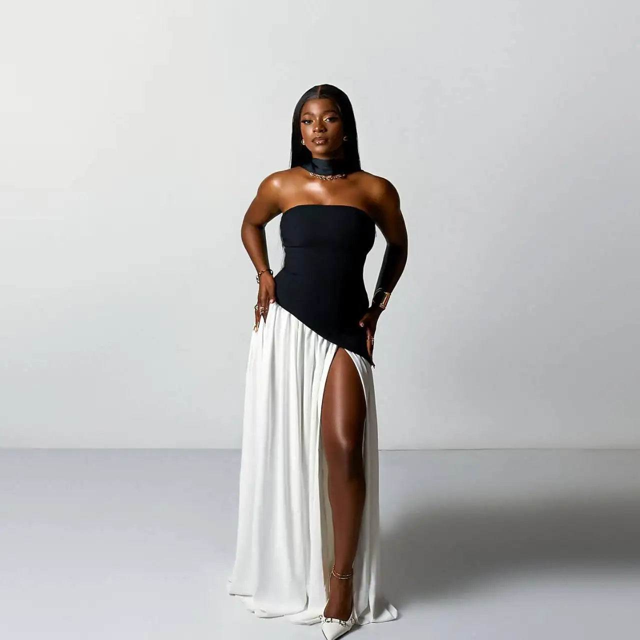 Wholesale Women Sexy Strapless Off the Shoulder Bodycon Long Maxi Dress Birthday Party Celebrate Cocktail Evening Outfit