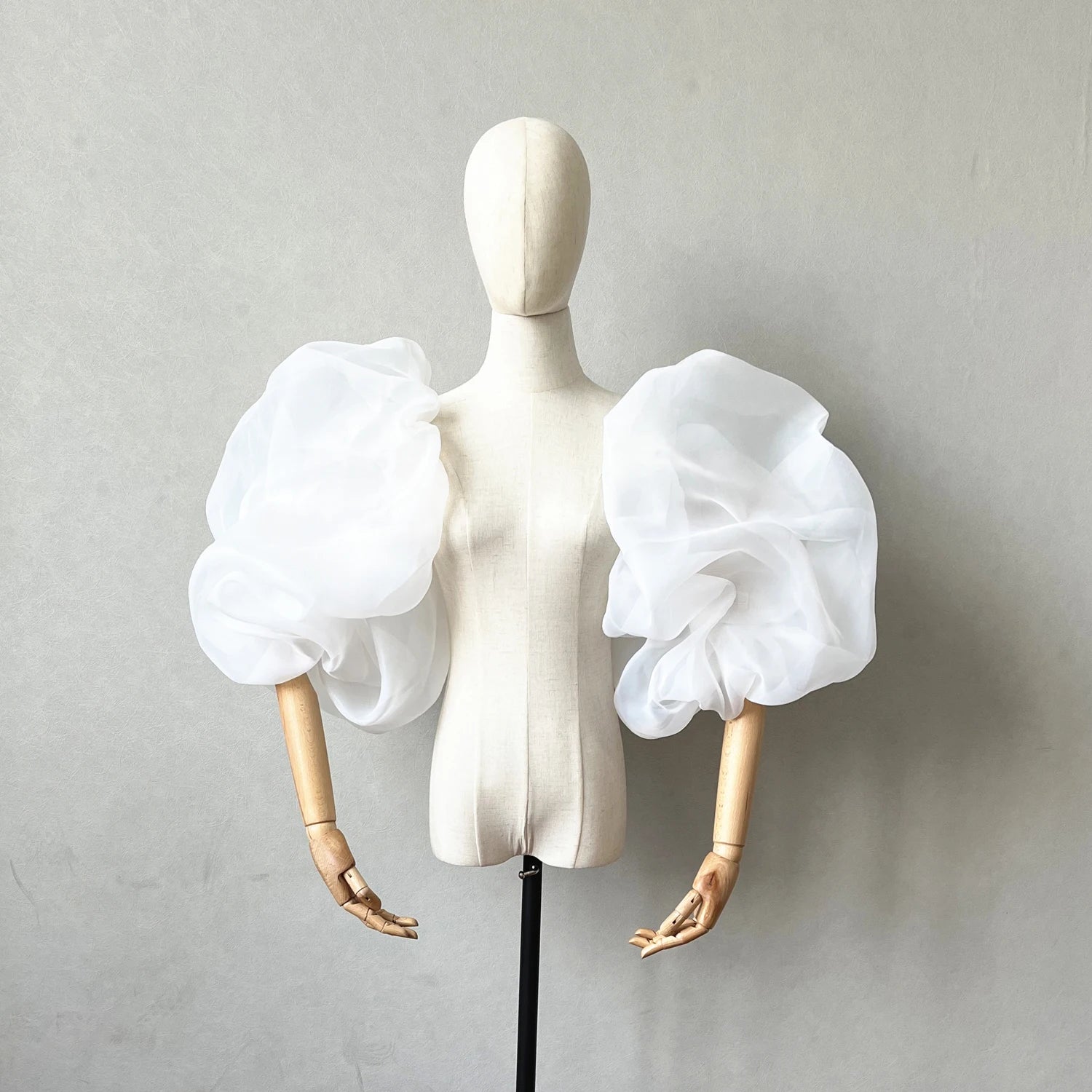 Removable Elegant White Bolero Detachable Sleeves For Wedding Dress Bridal Puff Dreamlike Party Wedding Accessories