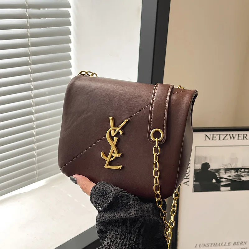 Trendy Mini Bag 2025 New Chic Shoulder Purse for Women, Fashionable Small Crossbody Bag with Chain Strap