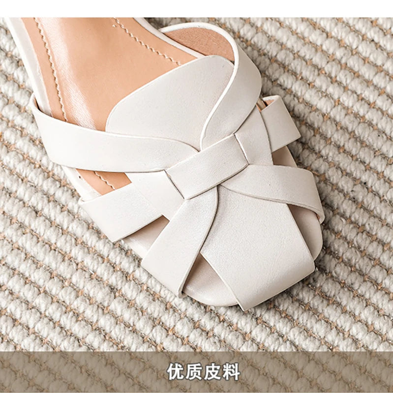 summer women's sandals roman style fashion design party and work wear ladies casual shoes High heel Large size 41-43