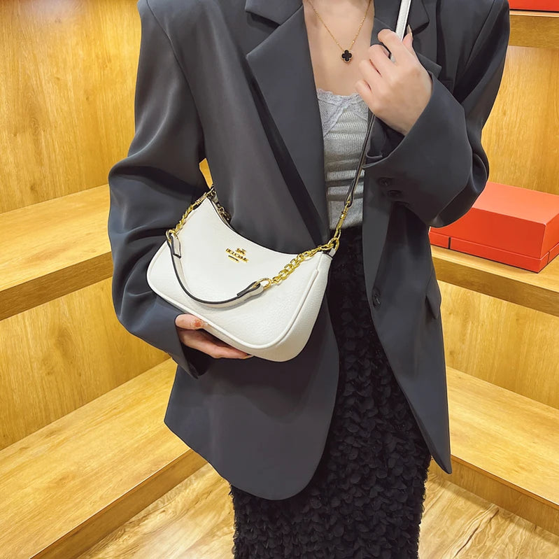 Premium Leather Handbag Tote For Ladies, Shoulder Strap Included Messenger Style Luxury Classic Elegant