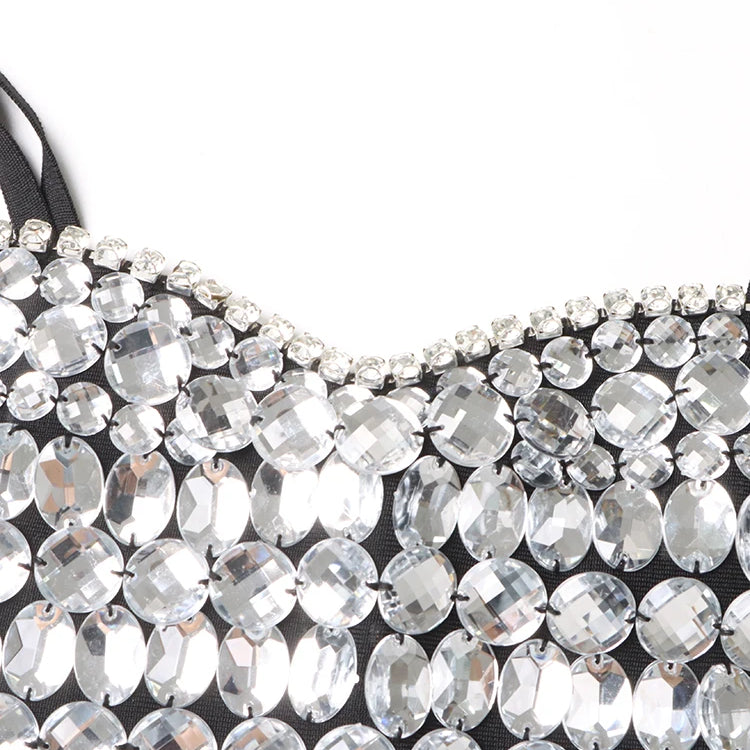 TWOTWINSTYLE Patchwork Embroidered Flares Dresses For Women Square Collar Sleeveless High Waist Slim Sexy Summer Dress Female