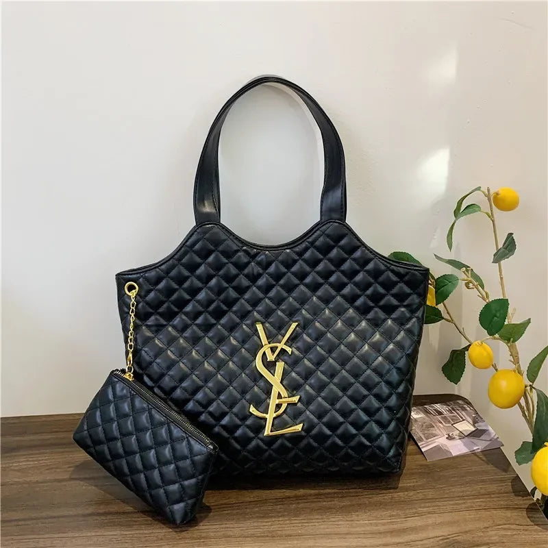 Must-Have 2025! Korean Spring/Summer Padded Shoulder Bag - Quilted Stitch, Popular Insert & Spacious Euro-American Style