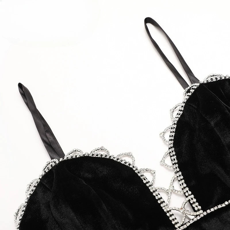 TWOTWINSTYLE Solid Spliced Bead Three Piece Sets for Women Lapel Long Sleeves Top V Neck Sleeveless Vest Long Pants Set Female