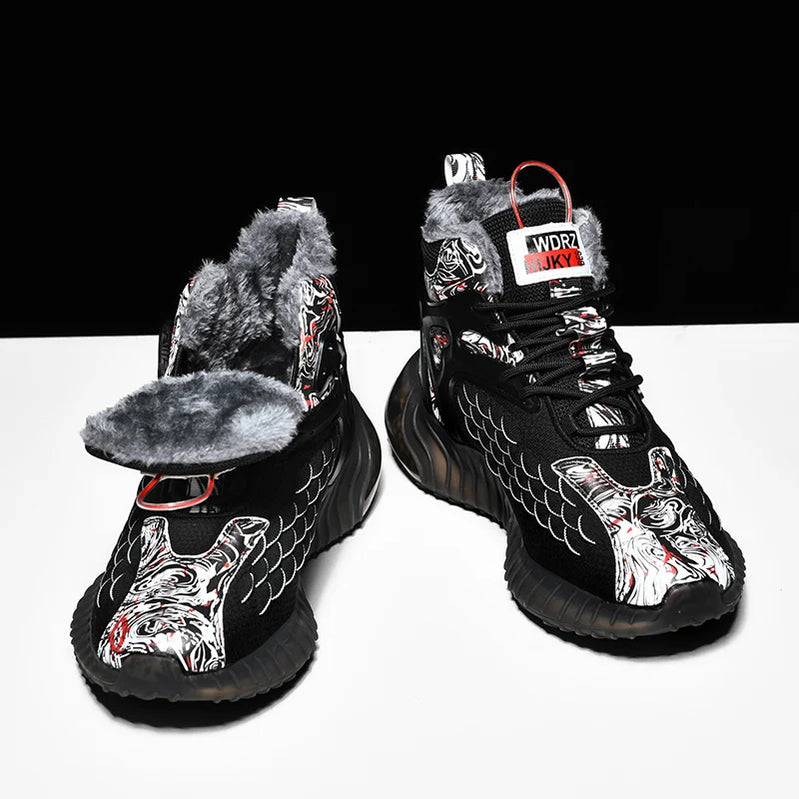 men boots 2024 New Winter Slippers Warm Men Shoes Waterproof Non-Slip Plush Sneakers Male tenis shoes Boots Men Sneakers Winter