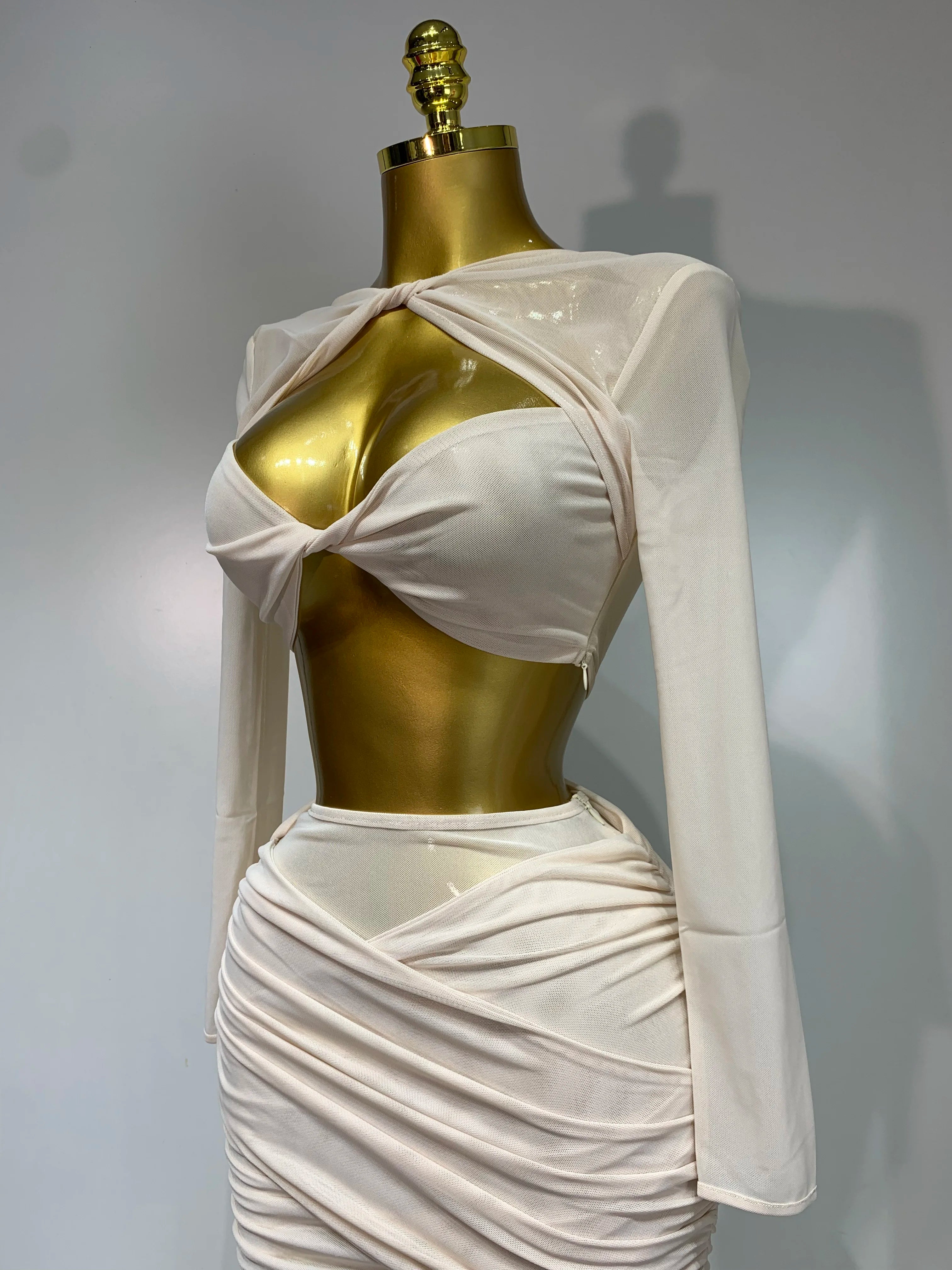 Women Sexy Mesh See Through Long sleeves Pant Sets Elegant Fashion Street Two Piece Set  Club Birthday Evening Party Outfit