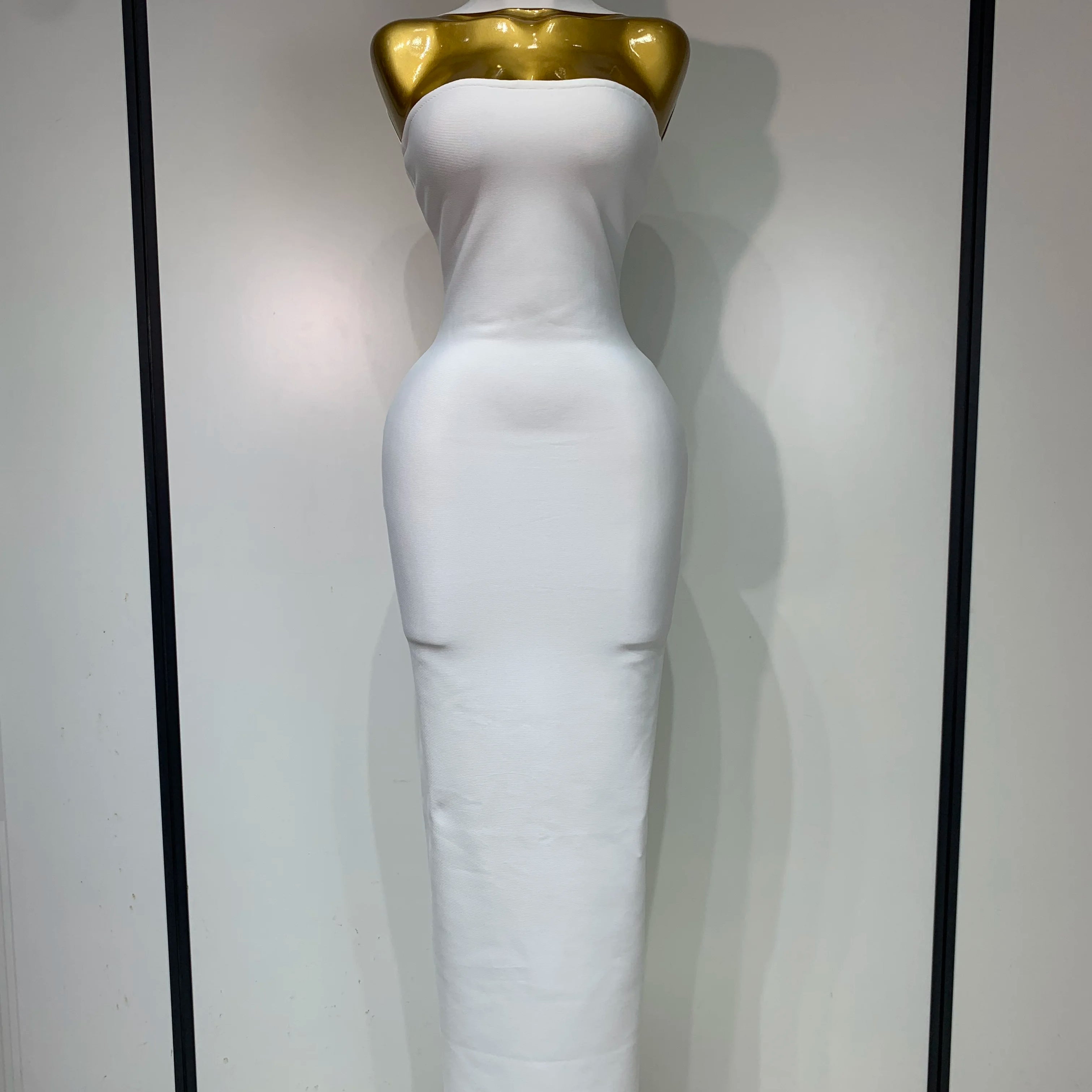 Women Sexy Backless Bodycon Bandage Dress Sleeveless Maxi Long Elegant Dresses 2025 Luxury Birthday Dress Club Party Outfit