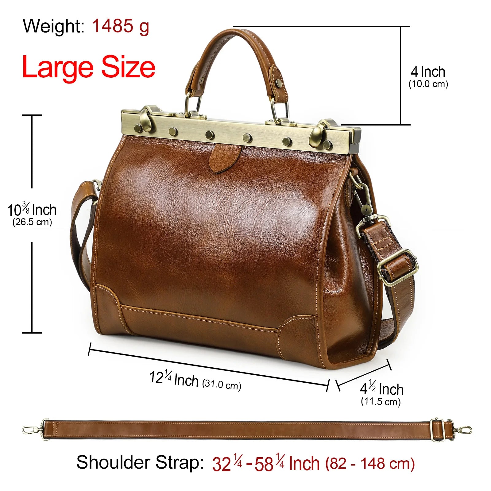 CONTACT'S Genuine Leather Top Handle Bags for Women Sling Shoulder Bags Tote Bag Handbags Metal Frame Female Bags Office Ladies