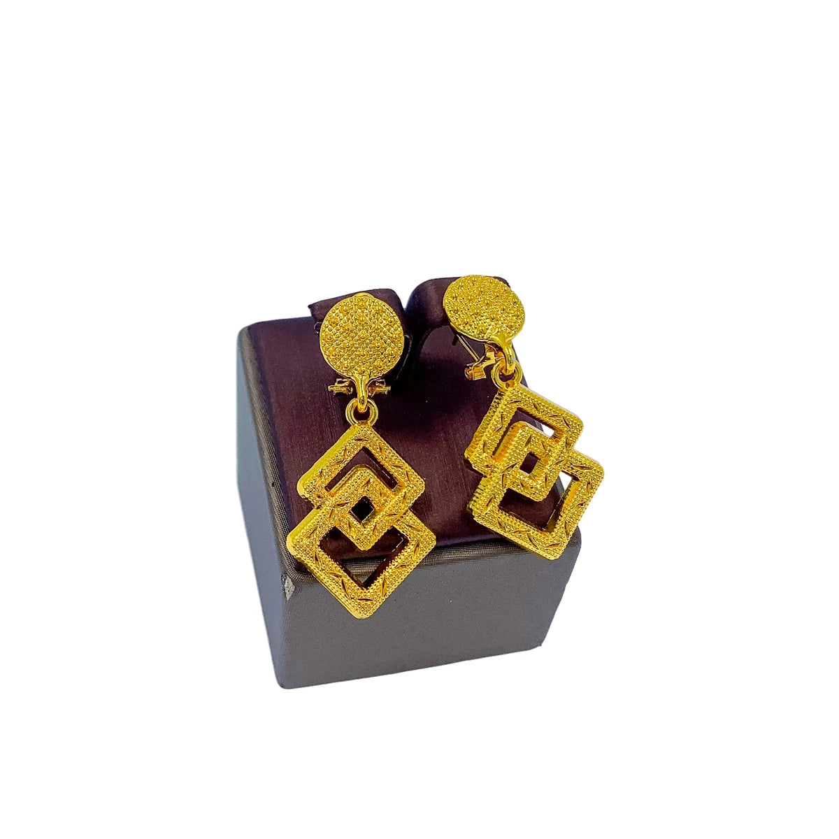 Dubai Gold Plated Jewellery for Women Luxury Indian Wedding Jewelry Sets Nigerian Bridal Costume Party 24k Necklace Earring