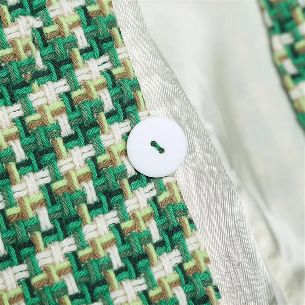 Winter New Women's V-neck Texture Double breasted Loose and Versatile Long sleeved Suit Coat