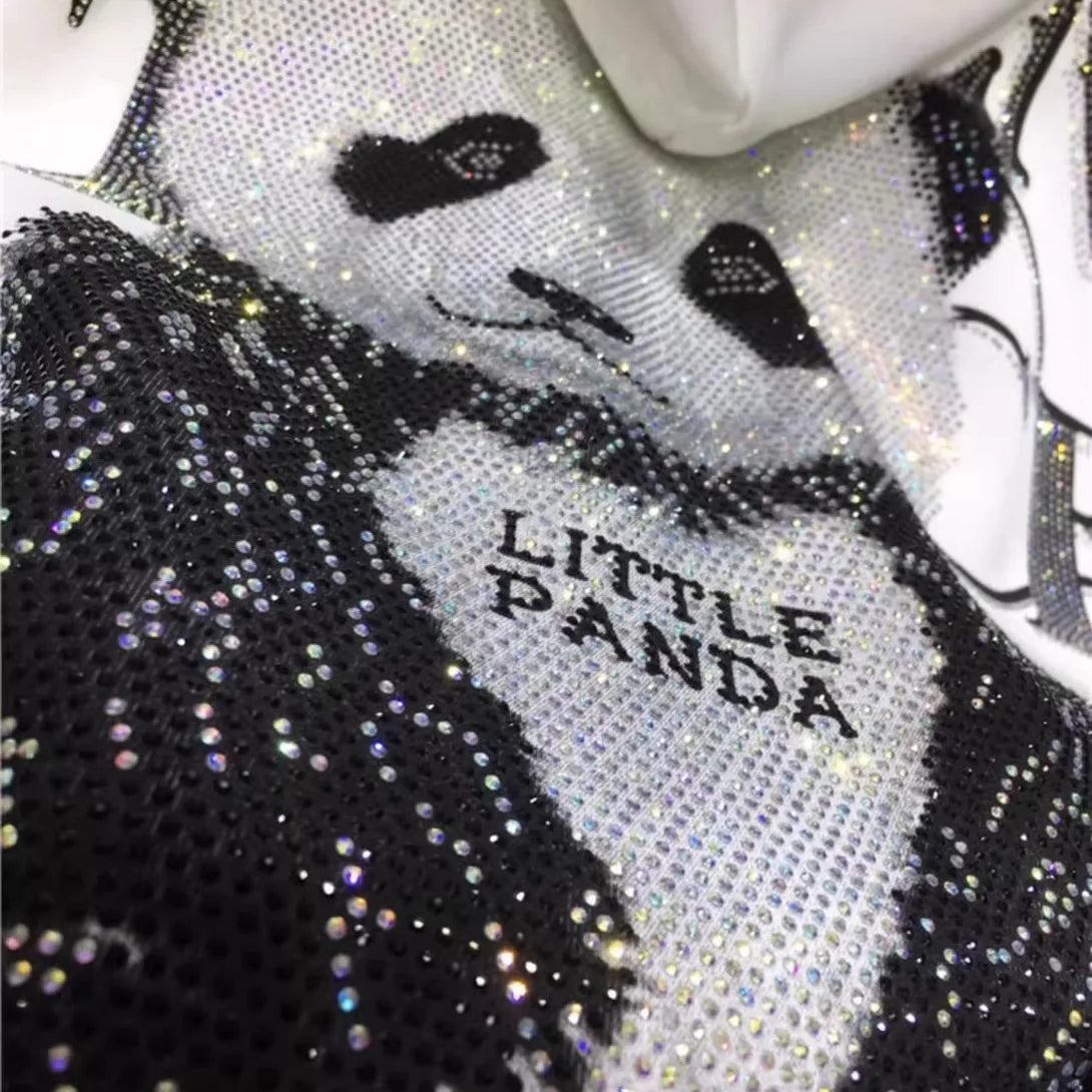 Plus Size Animal Letter Stamping Diamond Women's Jackets Sleeveless Hooded Fashion New Coat Vest Autumn Winter Female Cardigan