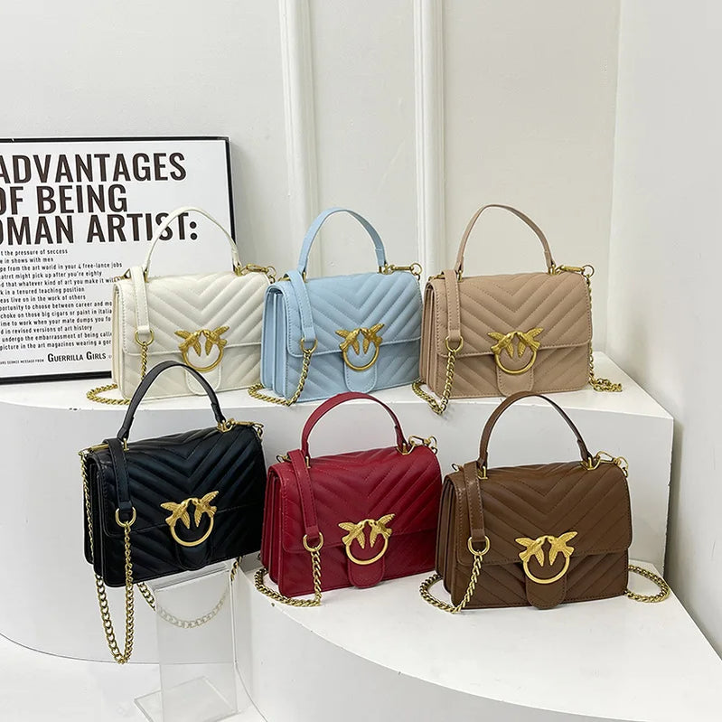 2025 New Luxury Square Bag for Women, Fashionable Shoulder Bag with Adjustable Strap, Versatile Small Crossbody Purse