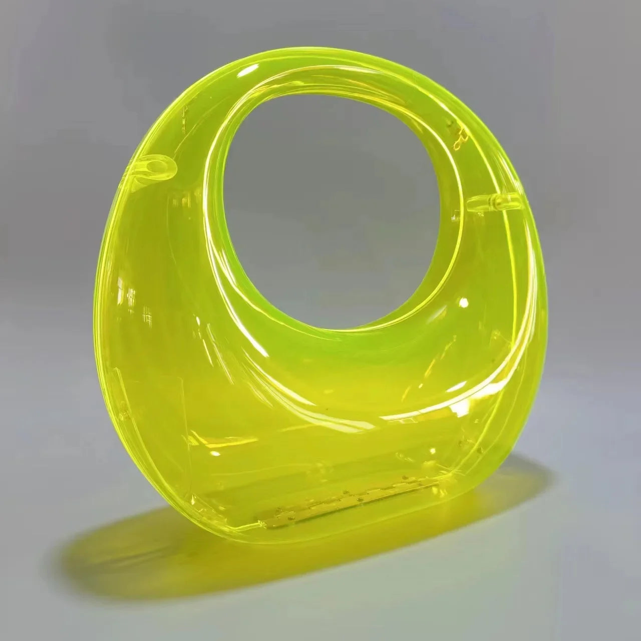 Acrylic Women Bags Luxury Designer Handbags Personality Handbag Dresses Suitcase Clear Beach Bag Bucket black S