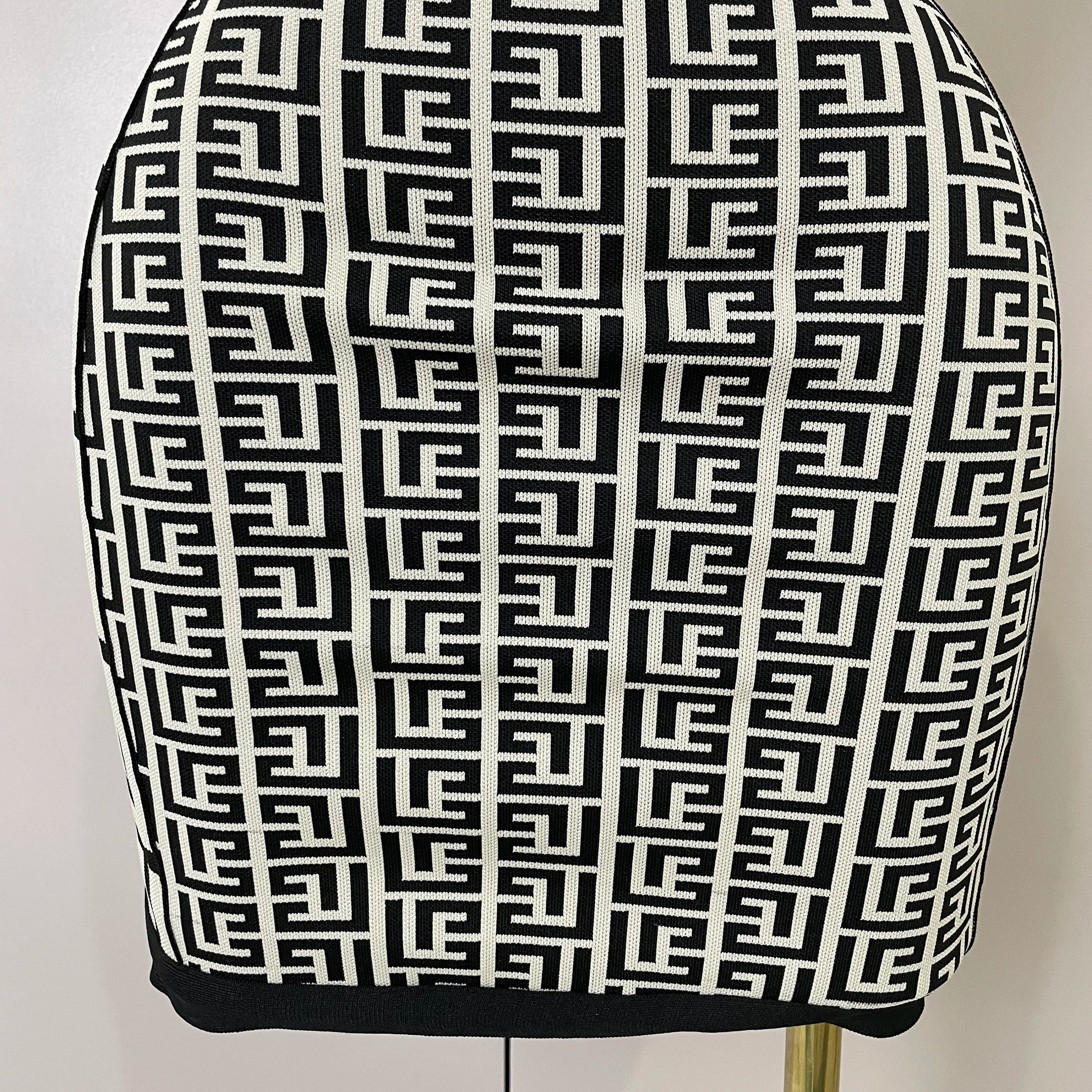 High Quality 2025 Women Sexy Jacquard Slash Neck Off Shoulder Bodycon Mini Bandage Dress Elegant Evening Birthday Party Dress