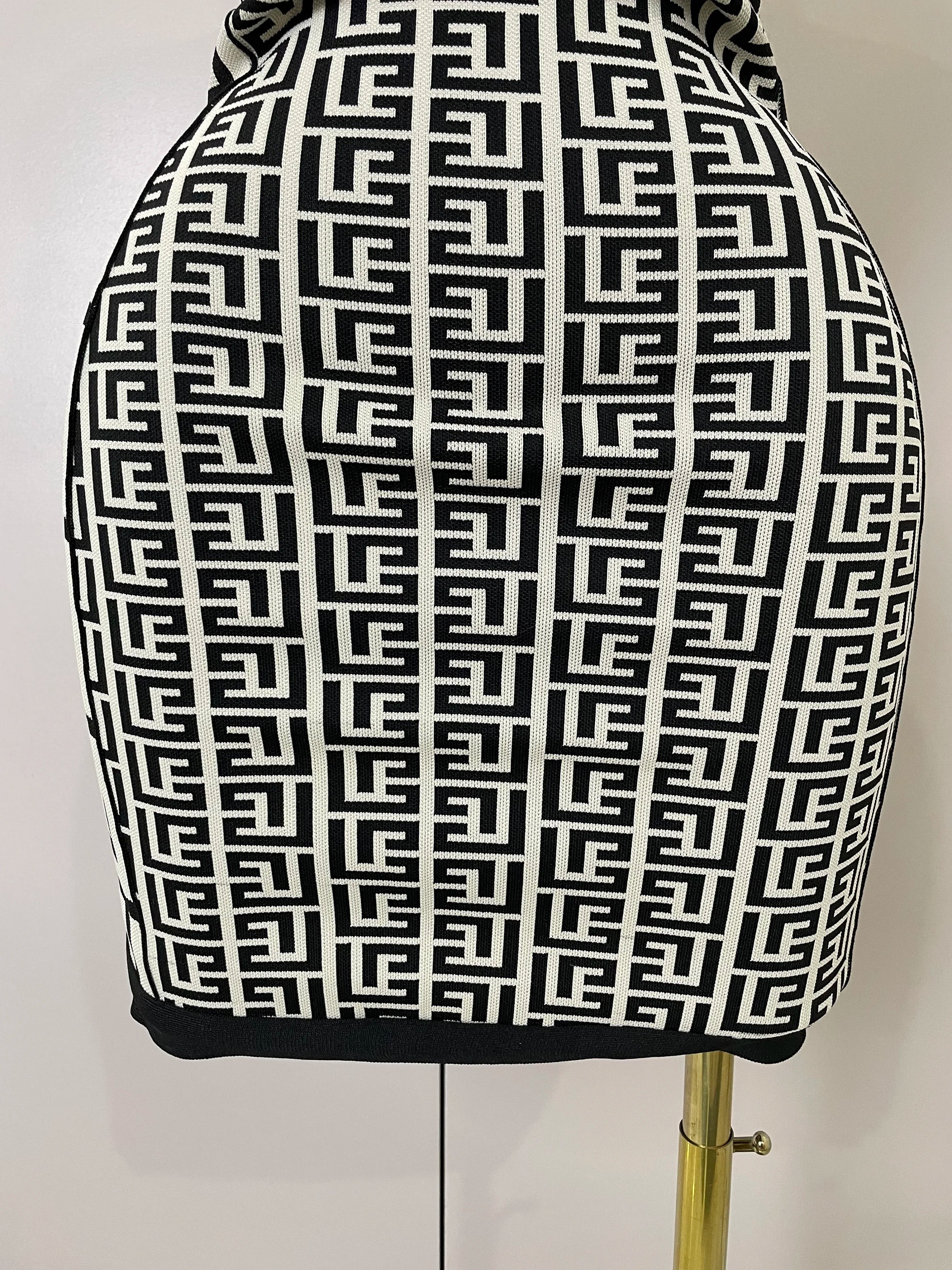 High Quality 2025 Women Sexy Jacquard Slash Neck Off Shoulder Bodycon Mini Bandage Dress Elegant Evening Birthday Party Dress