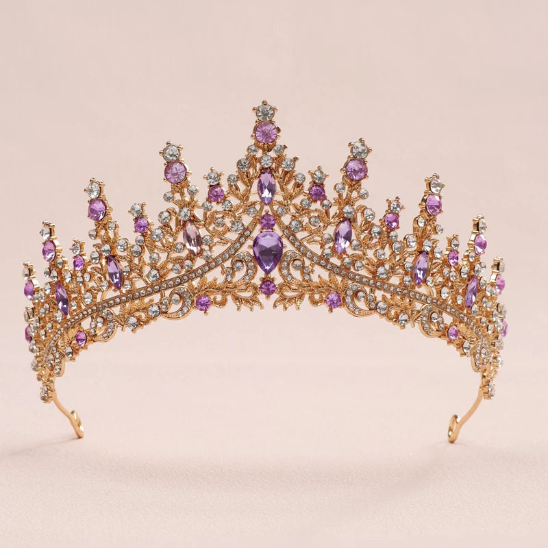 Bridal Headwear - A Golden Lady Fashion Wedding Princess Imitation Pearl Classic Tiaras Girl Luxurious Birthday Crown TS-0002-H