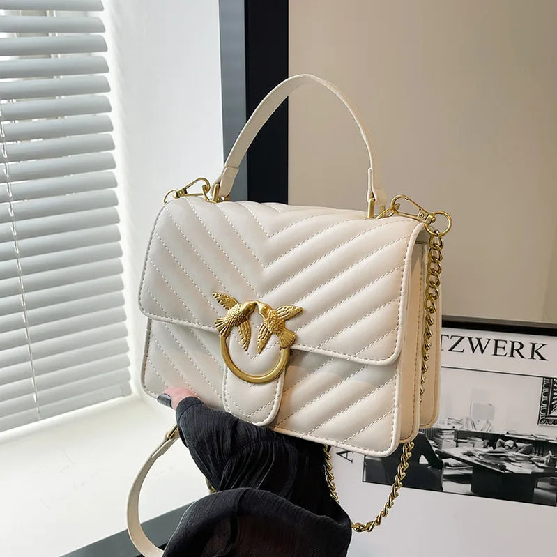 2025 New Luxury Square Bag for Women, Fashionable Shoulder Bag with Adjustable Strap, Versatile Small Crossbody Purse