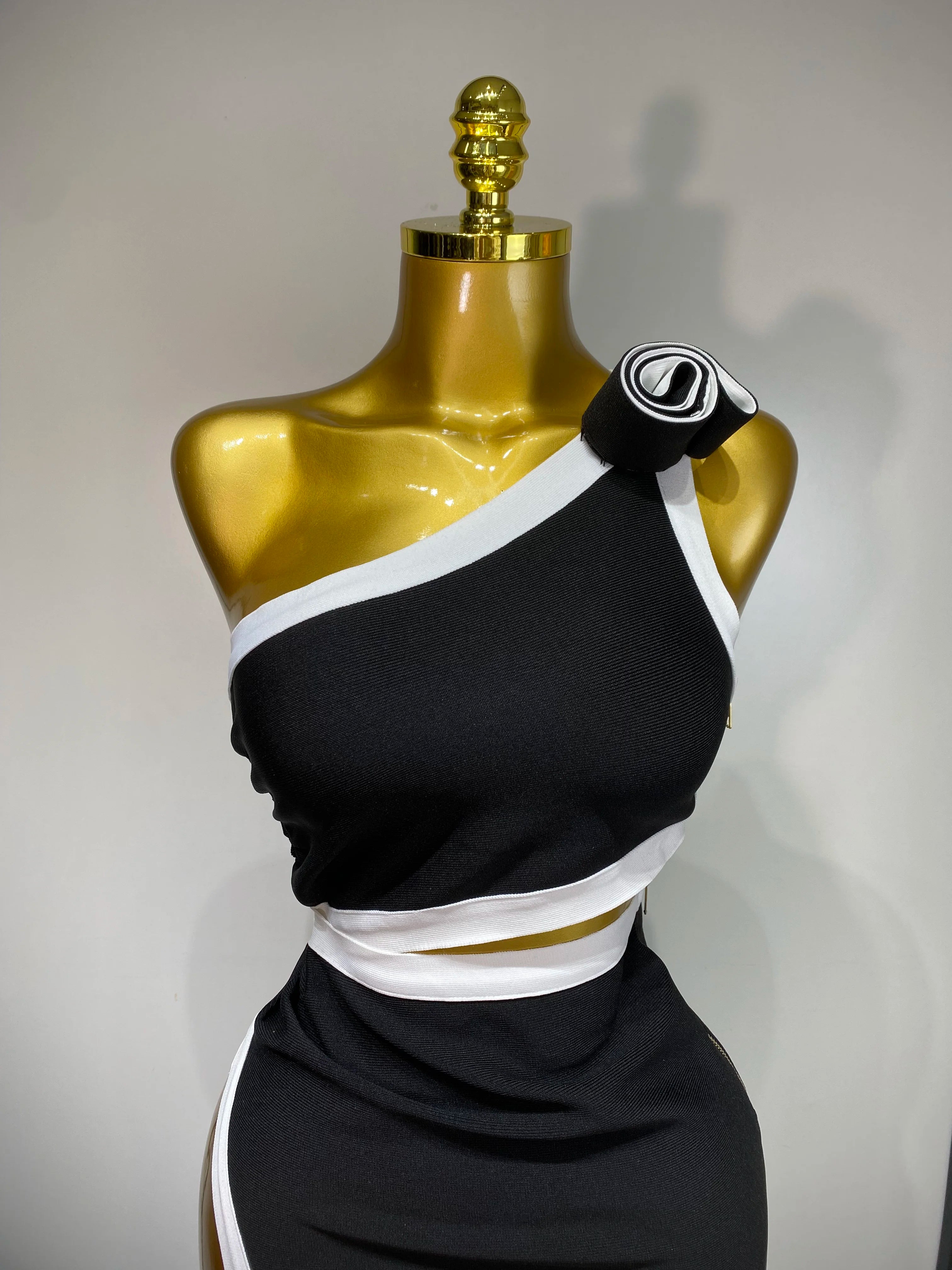 Women Celebrity Sexy One Shoulder Cut Out Split Maxi Long Bodycon Bandage Dress 2025 Elegant Evening Club Birthday Party Dress