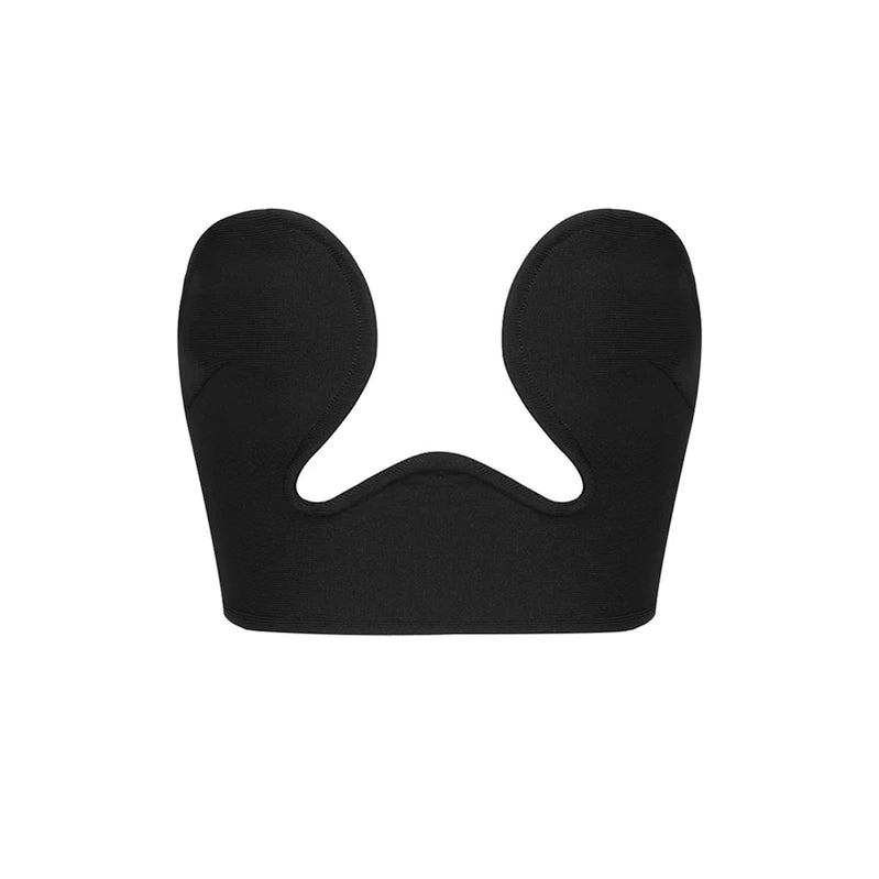 High Quality Sexy Deep V-Neck Strapless Top And Sparkling Diamonds Mini Skirt 2 Pieces Woman Set Birthday Party Vestido