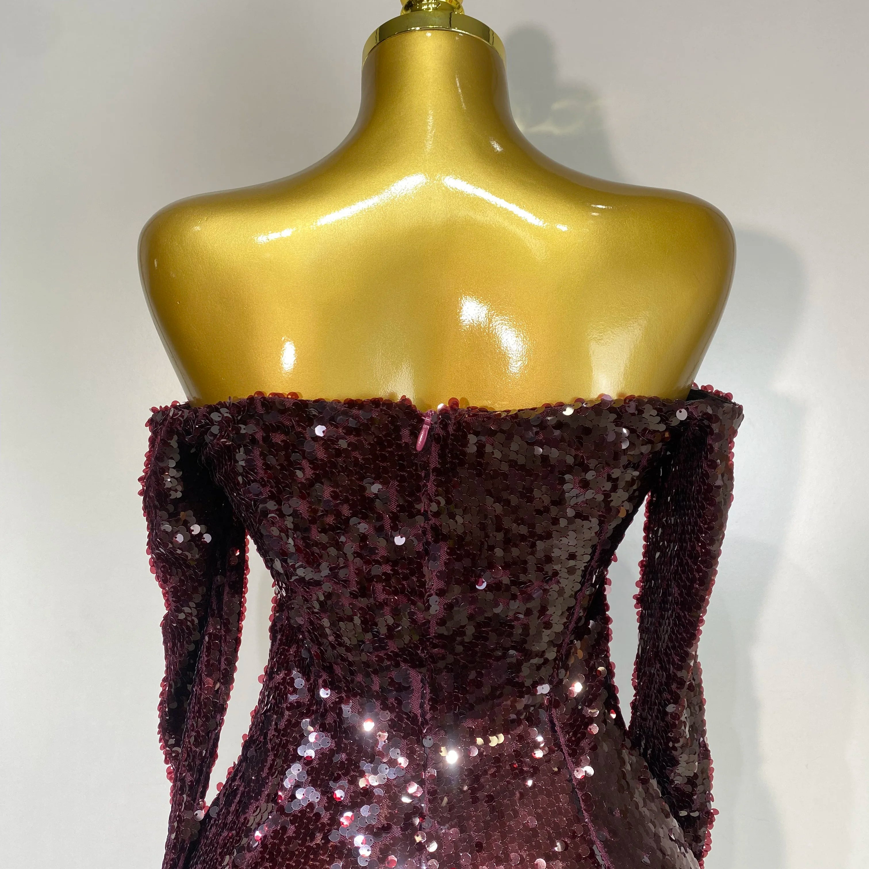 Women 2025 Luxury Sequin Celebrity Sexy Off Shoulder Long Bodycon Dress Elegant Evening Club Party  Fashion Birthday Dresses