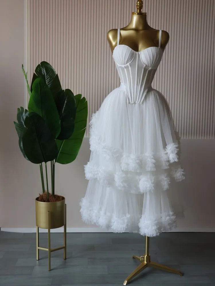 CM.YAYA Women's Dress Set Sleeveless Strap Tops and Pleated Tiered Skirts Suit Elegant Vacation Birthday Two 2 Piece Set Outfits