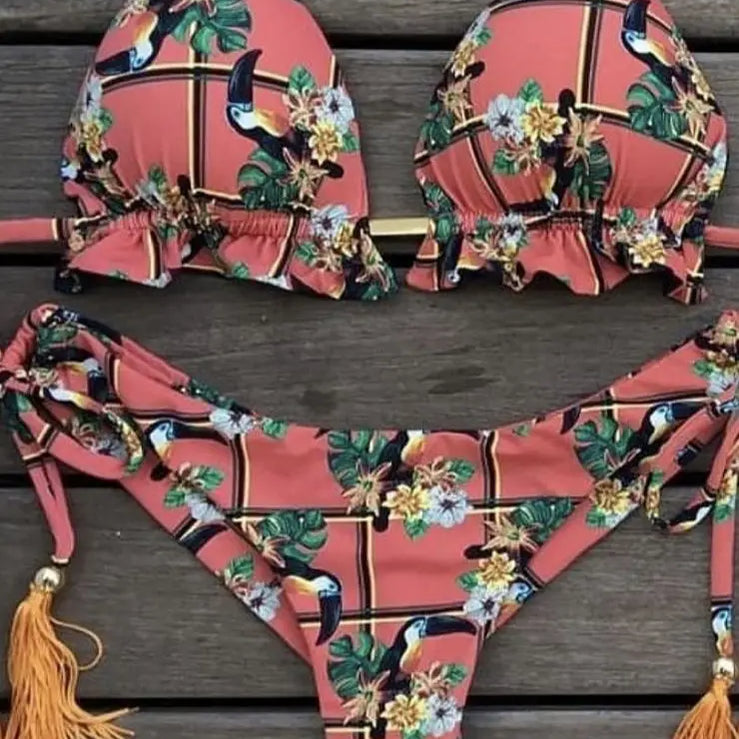 RUOTONGSEPT Bikini Women's Swimsuit 2022 New Swimwear Female Sexy Bikinis Set Push up Swimming for Bathing Suit Women Swimsuits MK13