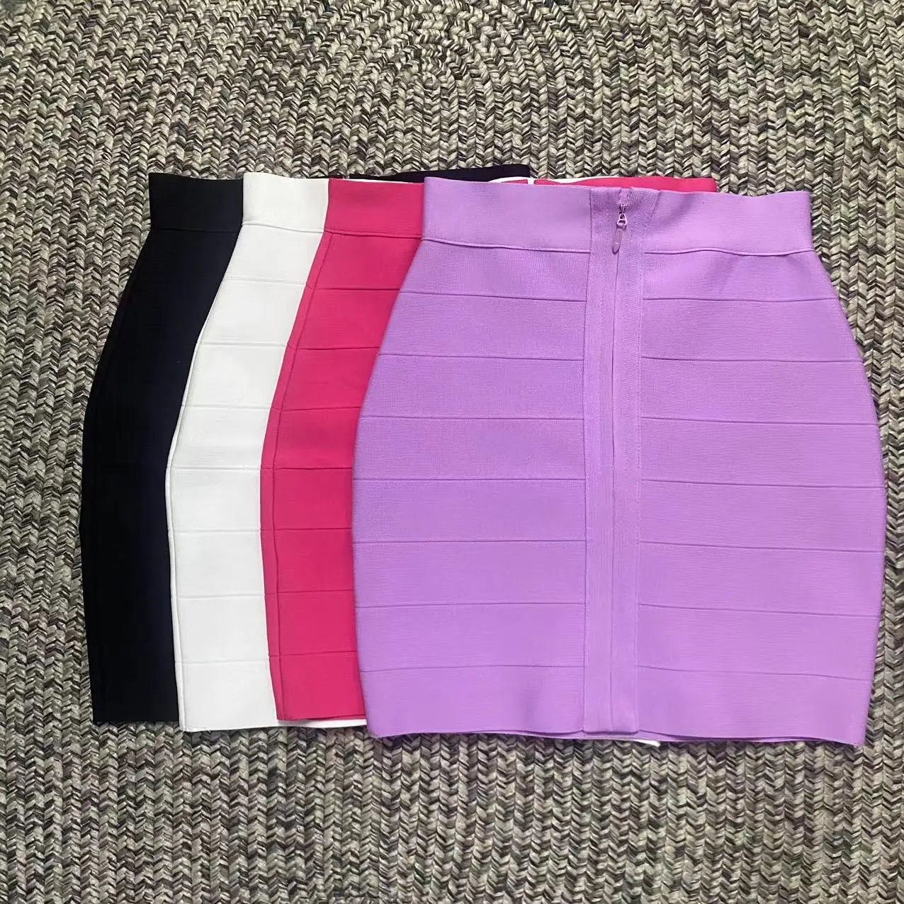 4 Color Women Sexy Bodycon Bandage Mini Skirts Celebrate Nightclub Party Pencil Skirts Wholesale