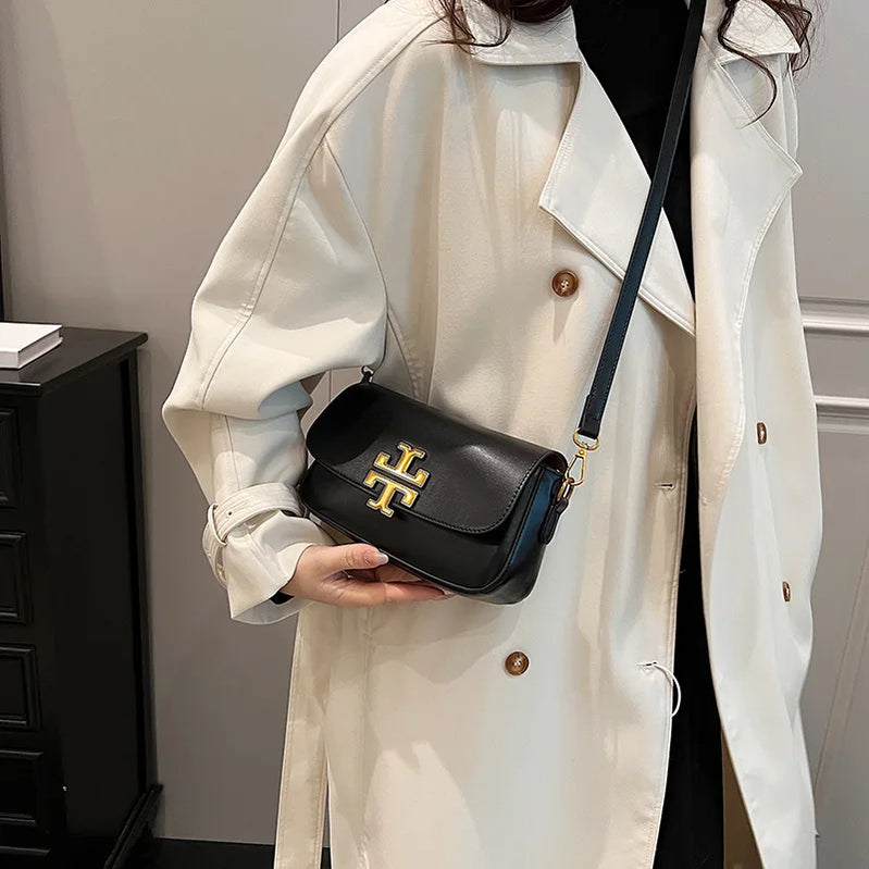 2026 Trendy Paris Diagonal Span Women's Bag Fashionable Versatile Chain Luxury Shoulder Bag Underarm Portable Small Square Bag