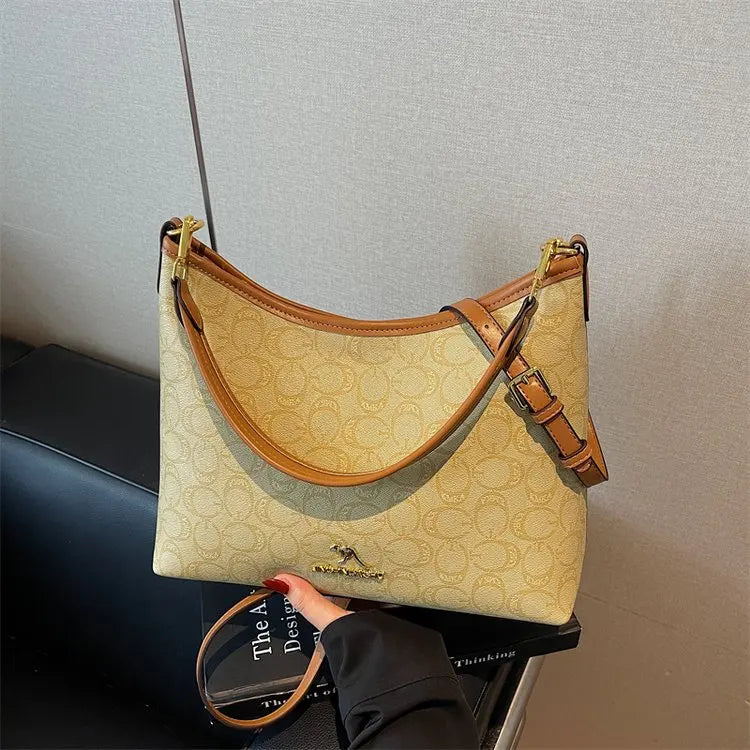 Famous Designer Leather Women's Tote Bag Luxury Brand Fashionable Classic Elegant Commuter Vintage Bag
