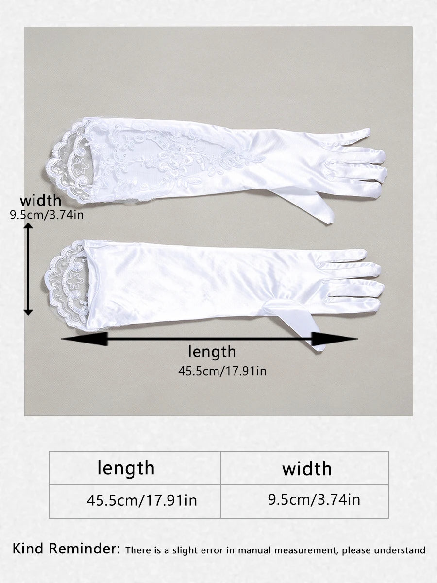 Wedding Bride Accessories Silk Gloves Long Short Dating Party Summer Elegance For Women and Girls