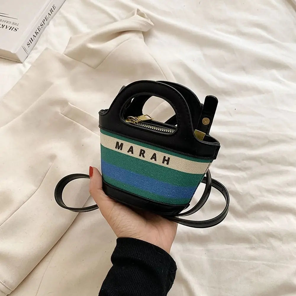 Women Crossbody Bags Fashion Catwalk Style Korean Mini Color Contrast Children's Handbags Coin Purse A