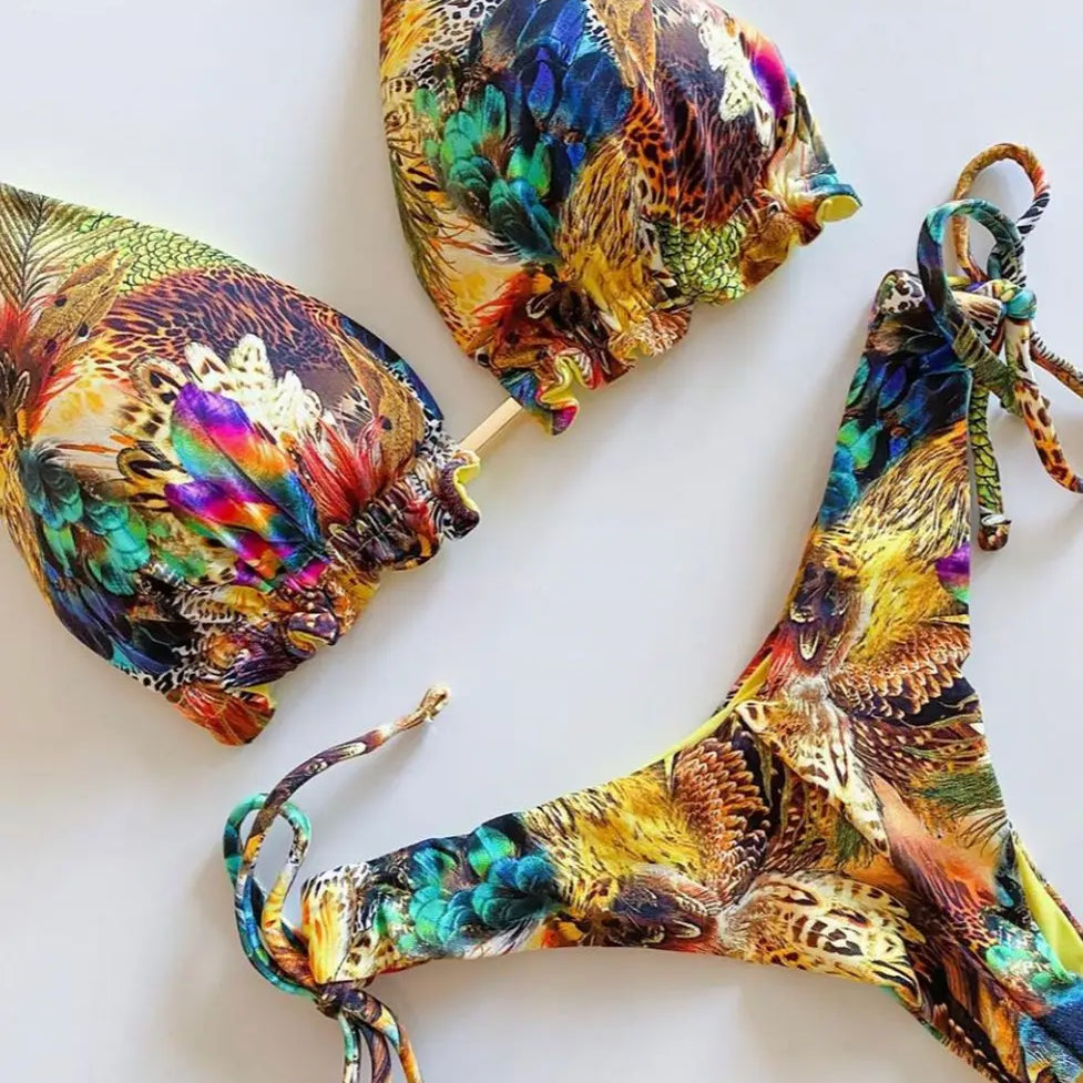 RUOTONGSEPT Bikini Women's Swimsuit 2022 New Swimwear Female Sexy Bikinis Set Push up Swimming for Bathing Suit Women Swimsuits QS04