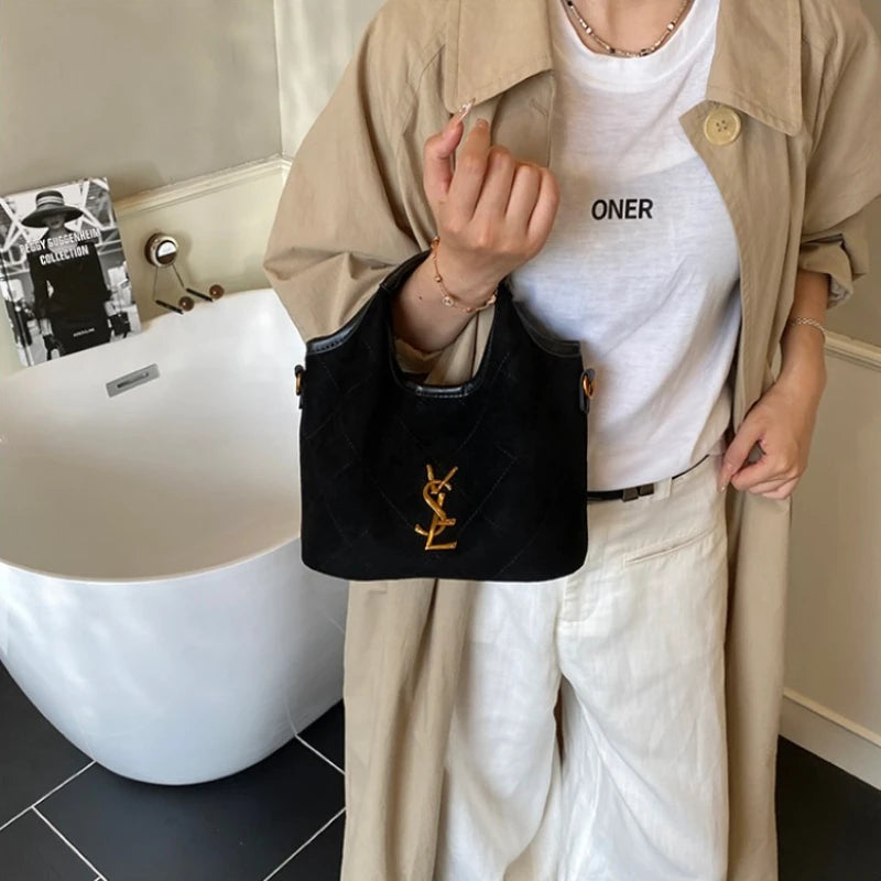 Trendy Women Satchel Bag Quilted Canvas Handbag with Chain Strap Suitable for Casual Dates Parties and Weekend Trips