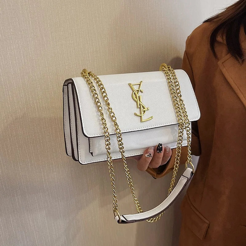 New Arrival Women's Luxury Chain Shoulder Bag High-End Texture Single Shoulder Crossbody Bag Versatile Armpit Purse for Ladies