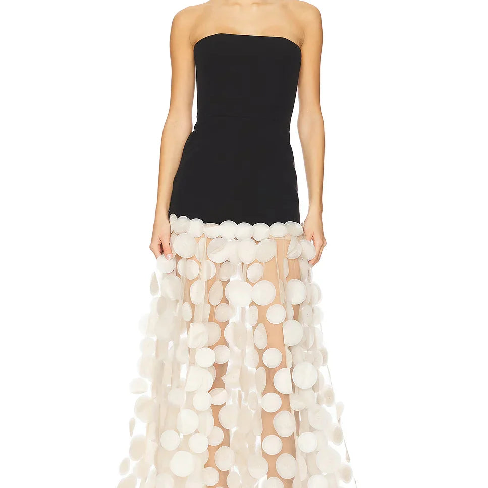 Women Sexy Off the Shoulder Florlas Mesh Long Maxi Dress Celebrate Birthday Party Evening Outfit Vestido