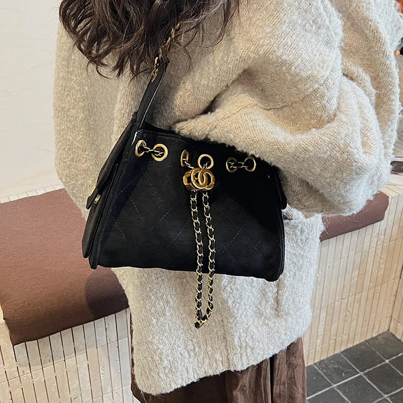 Classic Elegant Women's Leather Handbag Luxury Crossbody Shoulder Bag Designer Fashion Tote For Stylish Ladies