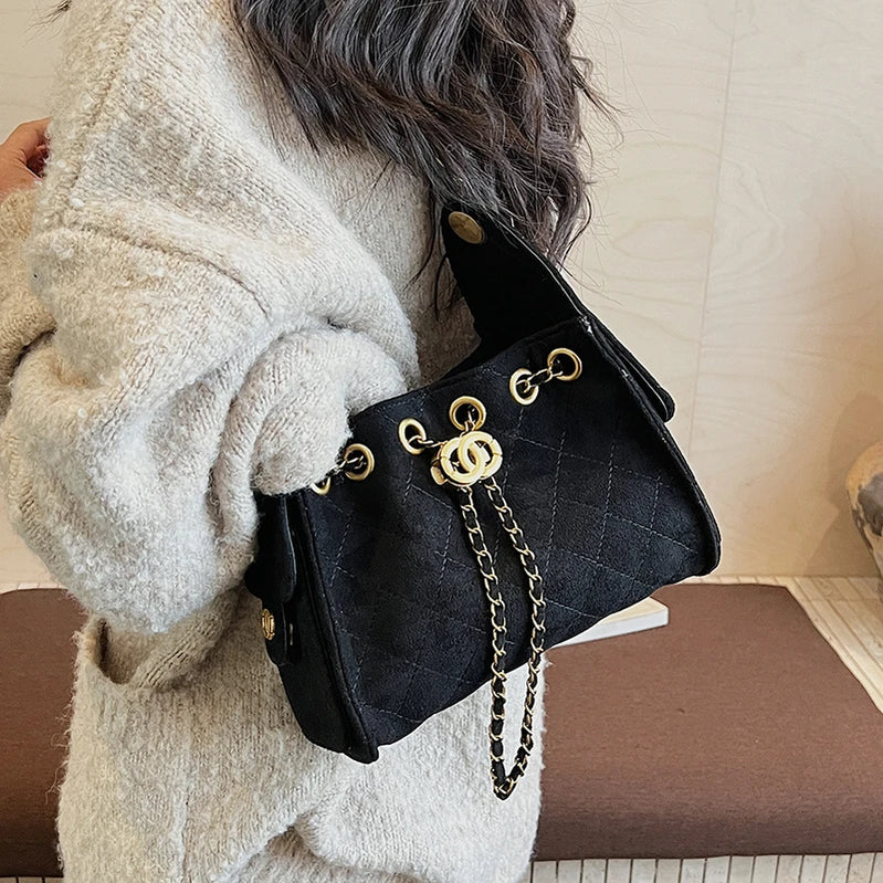 Classic Elegant Women's Leather Handbag Luxury Crossbody Shoulder Bag Designer Fashion Tote For Stylish Ladies