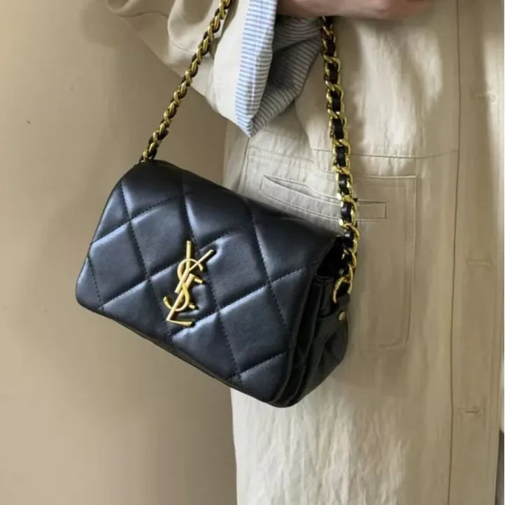 High quality autumn and winter popular frosted leather woolen armpit bag, small fragrant style chain crossbody bag