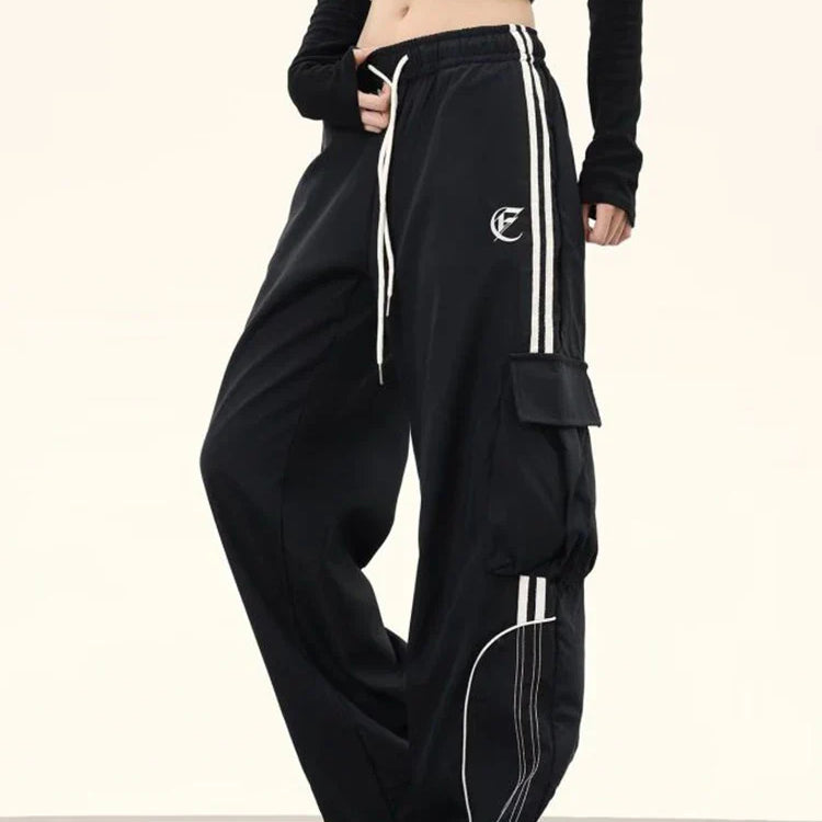 Unisex Workwear Cargo Pants Y2K Harajuku Streetwear Loose Dance Trouser Hip Hop Punk Vintage Pants for Women Spring Autumn New