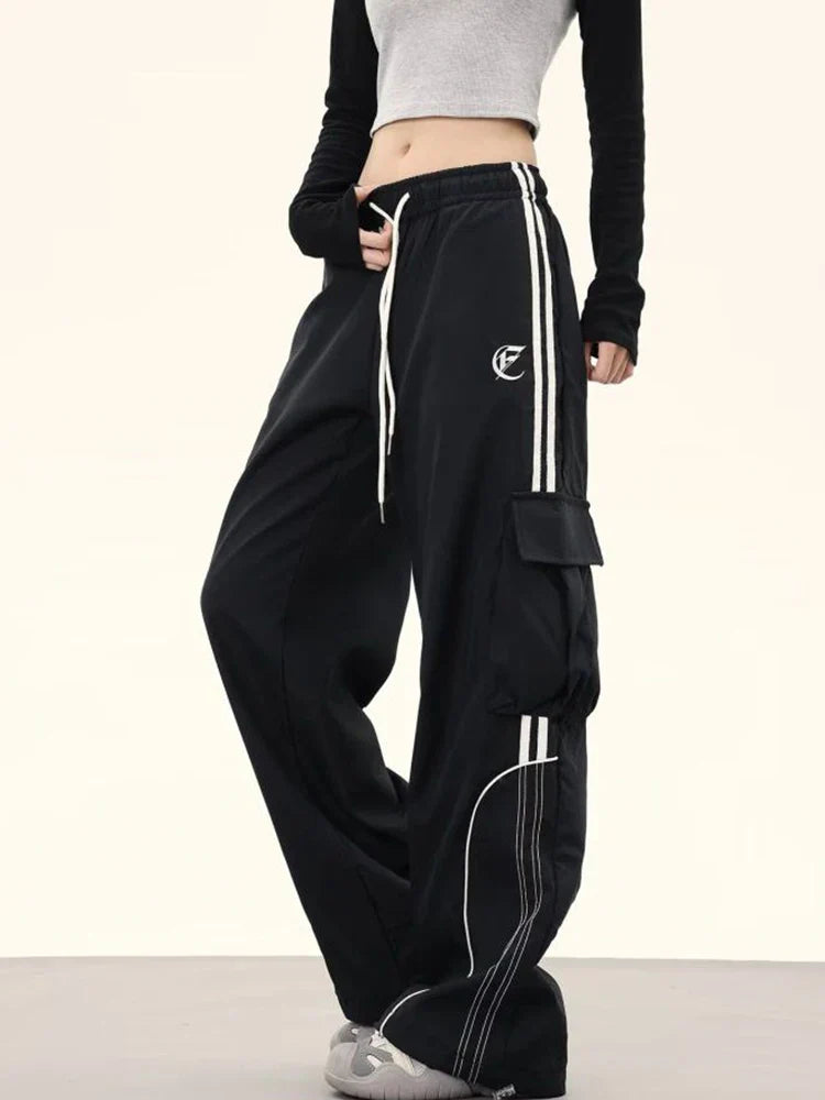 Unisex Workwear Cargo Pants Y2K Harajuku Streetwear Loose Dance Trouser Hip Hop Punk Vintage Pants for Women Spring Autumn New