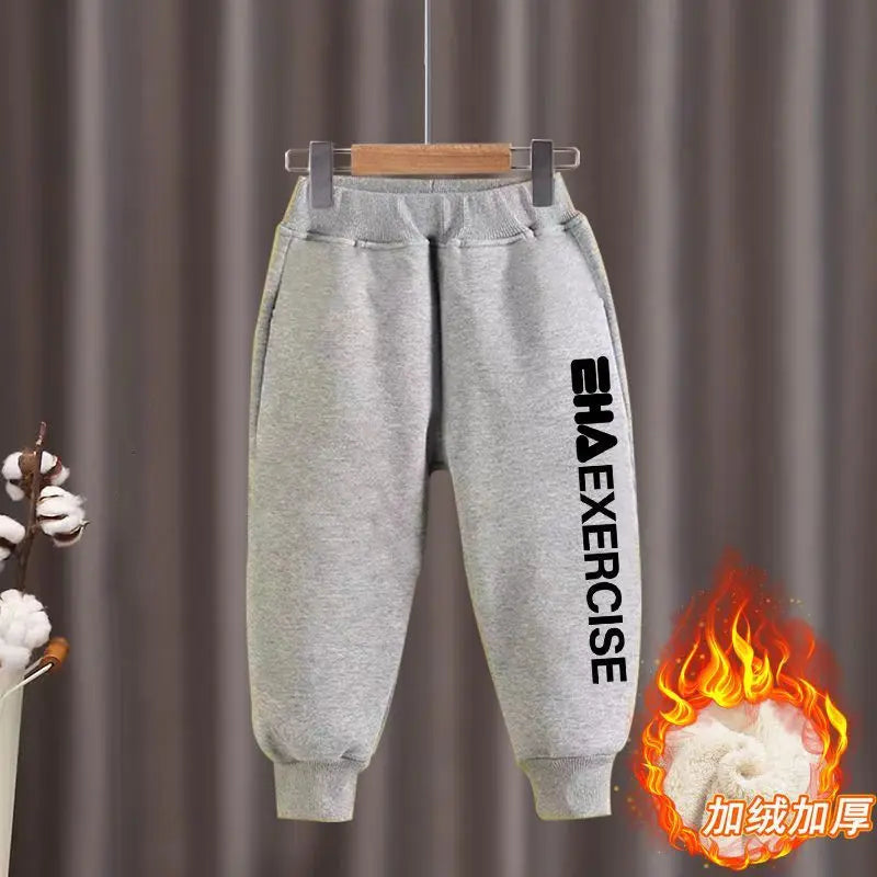 Boys Girls Clothes Hoodies Trousers Sets New Kids Cartoon Autumn Winter Long Sleeve Fleece Warm Sweatshirts Outfits 2Pcs 2-12Y