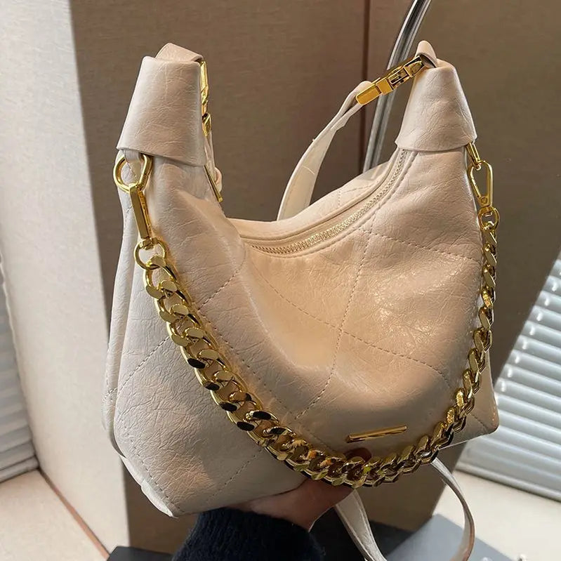 2025 New Fashion Top Handle Shoulder Bag for Women Versatile Crossbody Purse, Casual Day to Night Bag Minimalist Leather Handbag