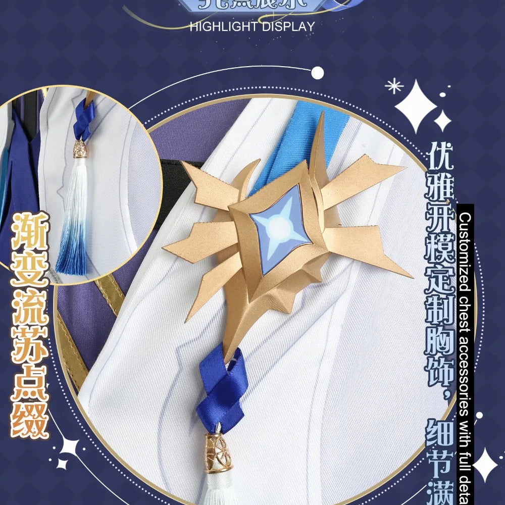 Honkai Star Rail Cosplay Sunday Costume Impact 3 Carnival Uniform Wig Headwear Anime Halloween Costumes for Women Men Hot Sale