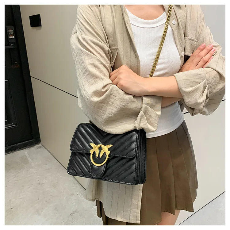 2025 New Luxury Square Bag for Women, Fashionable Shoulder Bag with Adjustable Strap, Versatile Small Crossbody Purse