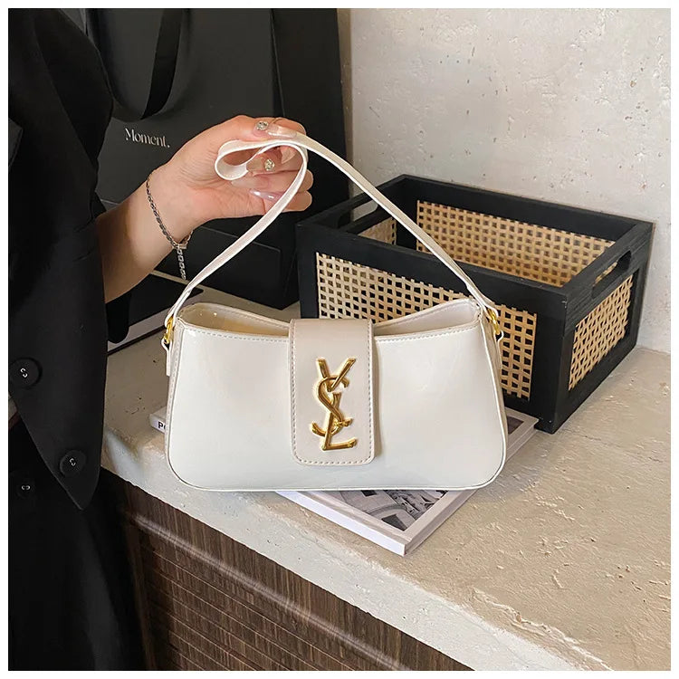 Famous Designer Elegant Leather Shoulder Bag - Women's Crossbody Handbag Popular Classic For Ladies Paris Fashion Women's Bag